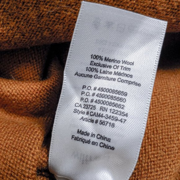 WILFRED | Cyprie Sweater Wool Mock Neck Brown Cropped Jumper xs Aritzia - Picture 8 of 10